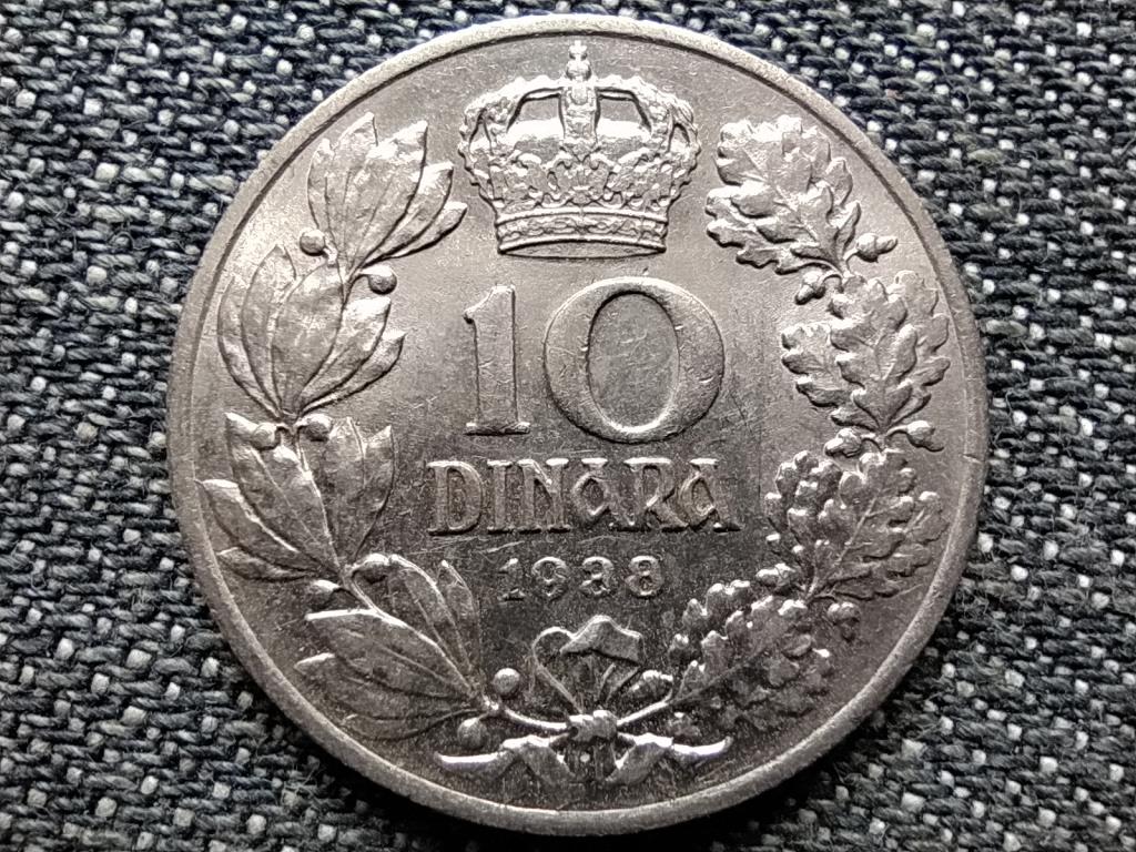 Jugoszl&aacute;v Kir&aacute;lys&aacute;g II. P&eacute;ter (1934-1945) 10 D&iacute;n&aacute;r 