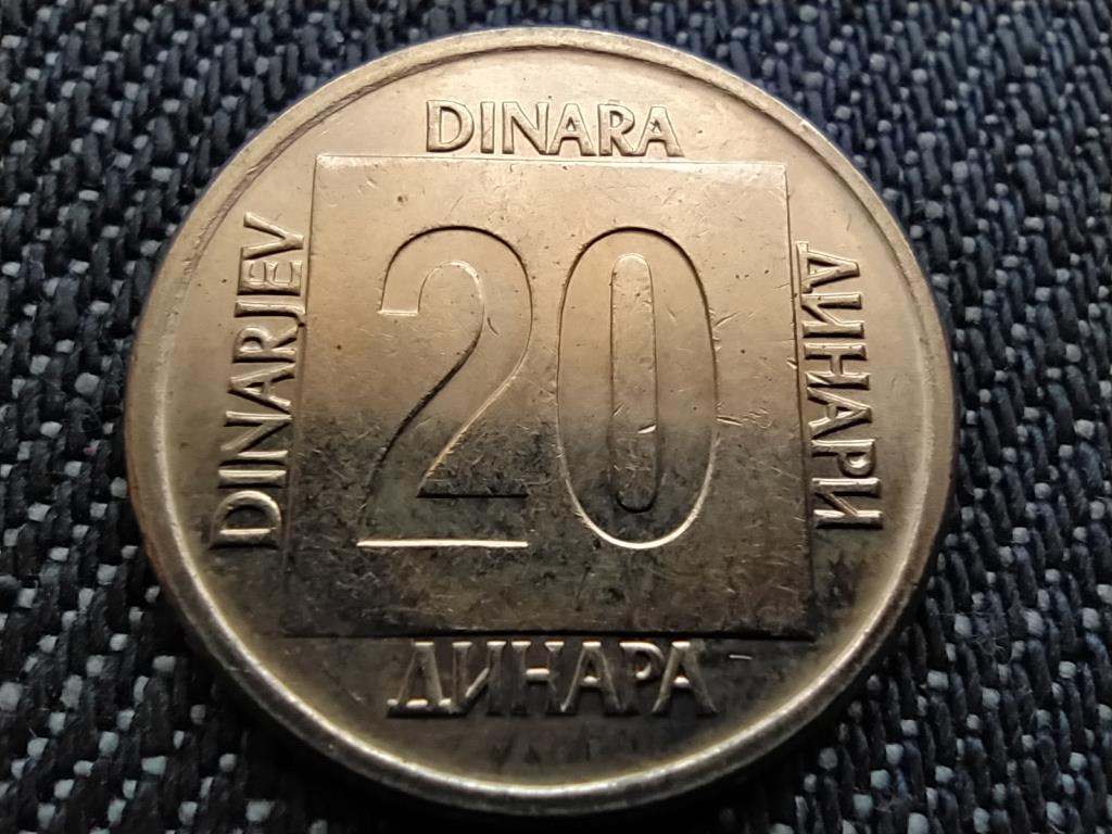 Jugoszl&aacute;via 20 D&iacute;n&aacute;r