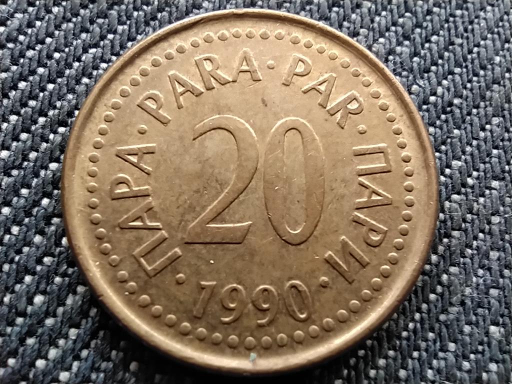 Jugoszl&aacute;via 20 para