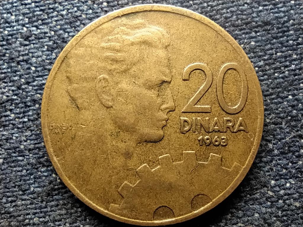 Jugoszl&aacute;via 20 D&iacute;n&aacute;r