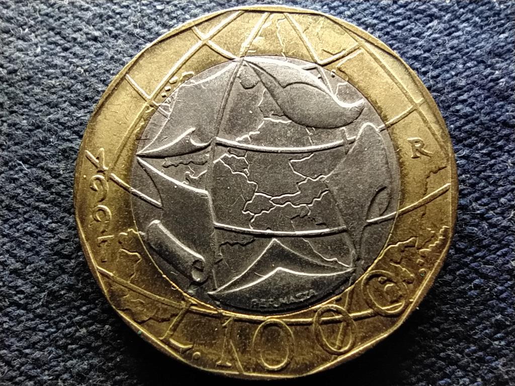 Olaszorsz&aacute;g Eur&oacute;pai Uni&oacute;, R&eacute;gi Nyugat-N&eacute;metorsz&aacute;g t&eacute;rk&eacute;p 1000 L&iacute;ra