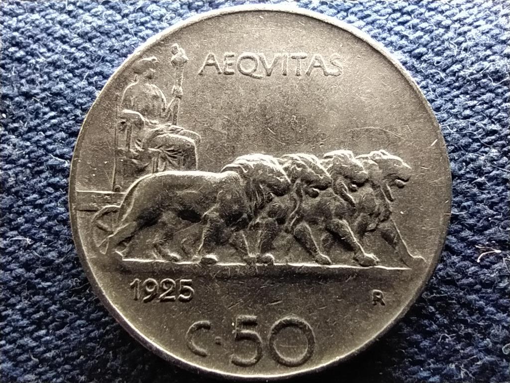 Olaszorsz&aacute;g III. Viktor Em&aacute;nuel (1900-1946) 50 Centesimi