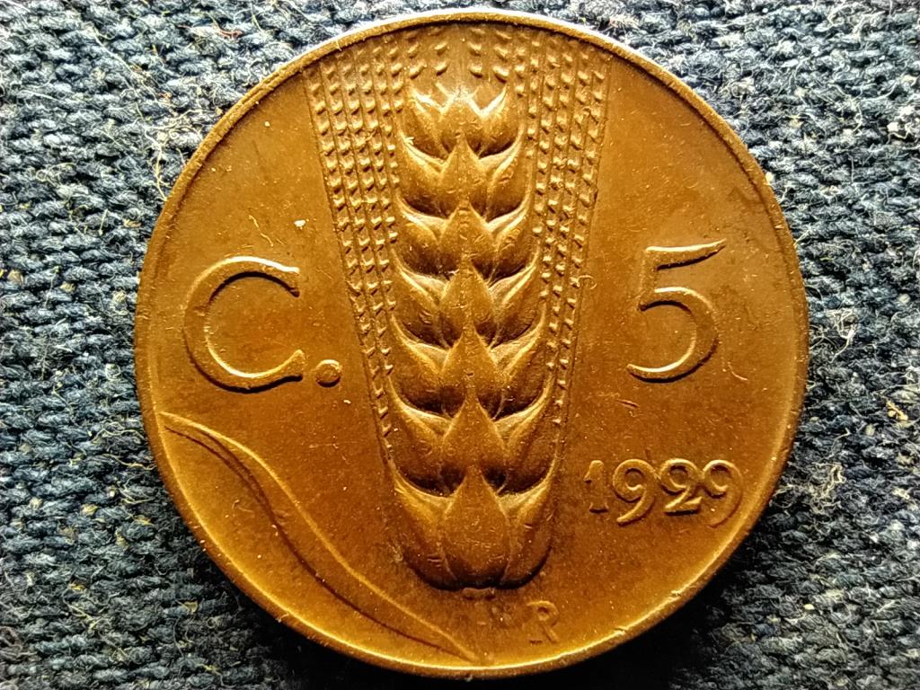 Olaszorsz&aacute;g III. Viktor Em&aacute;nuel (1900-1946) 5 Centesimi