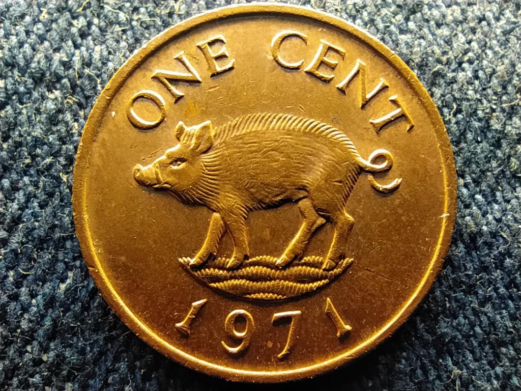 Bermuda II. Erzs&eacute;bet (1952-1961) 1 Cent