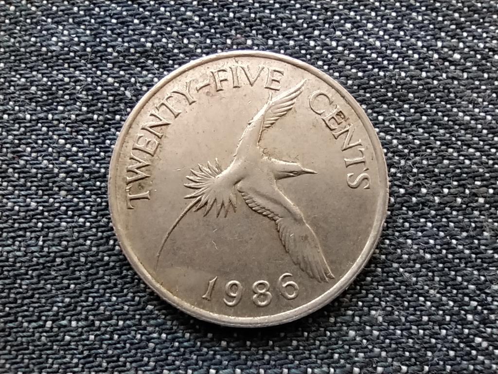 Bermuda II. Erzs&eacute;bet (1952-1961) 25 Cent