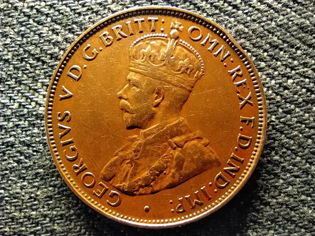Ausztr&aacute;lia V. Gy&ouml;rgy (1910-1936) 1/2 Penny