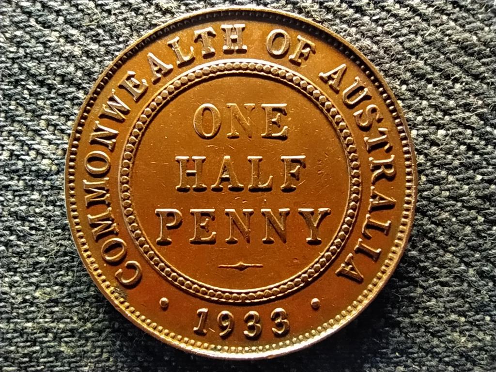 Ausztr&aacute;lia V. Gy&ouml;rgy (1910-1936) 1/2 Penny