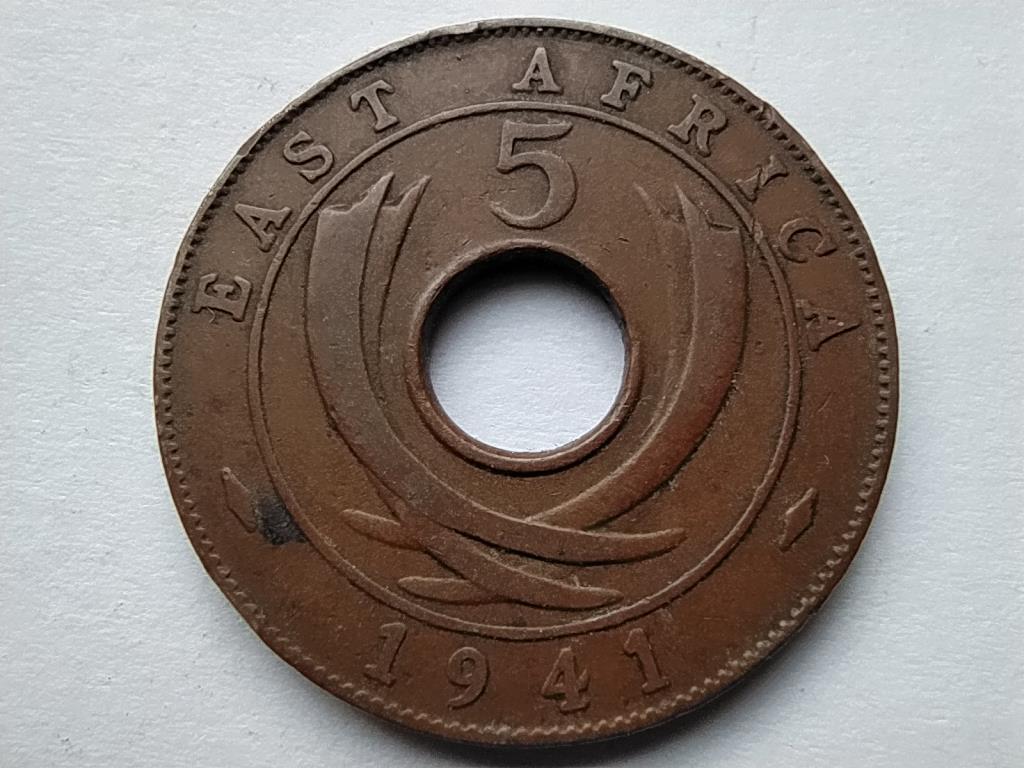 Brit-Kelet-Afrika VI. Gy&ouml;rgy (1936-1952) 5 cent