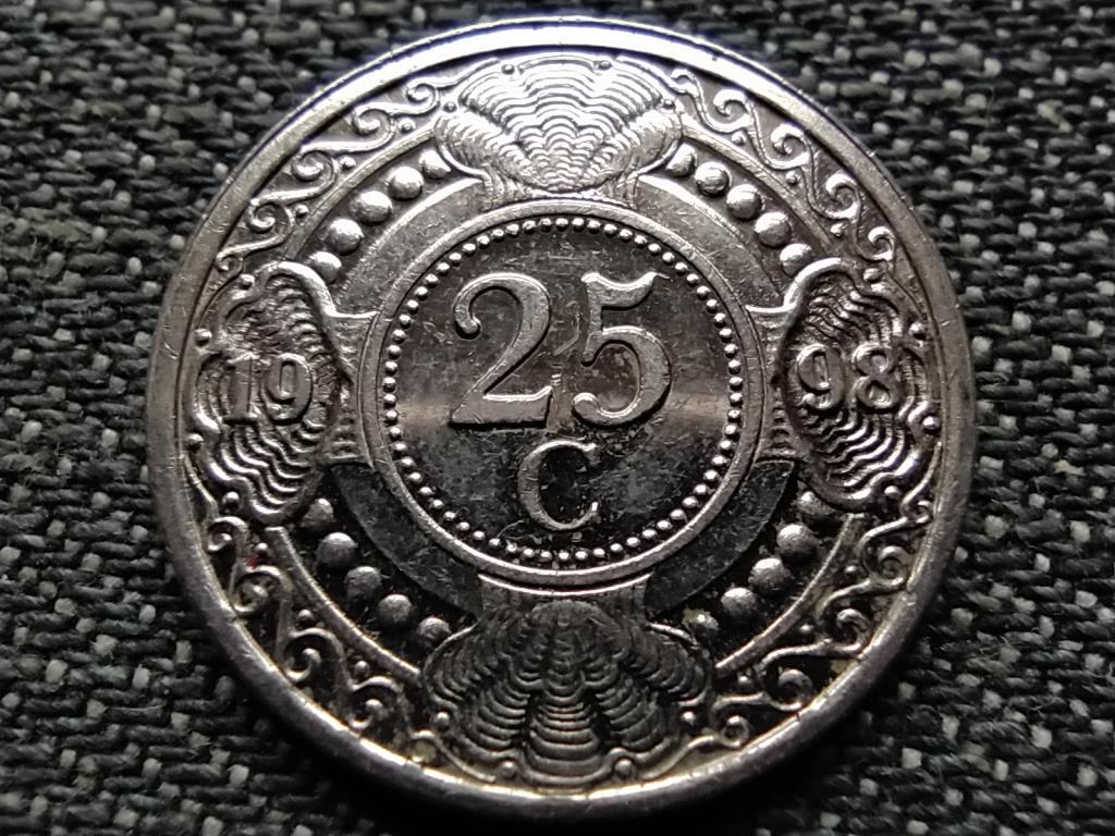 Holland Antill&aacute;k Beatrix (1980-2013) 25 cent