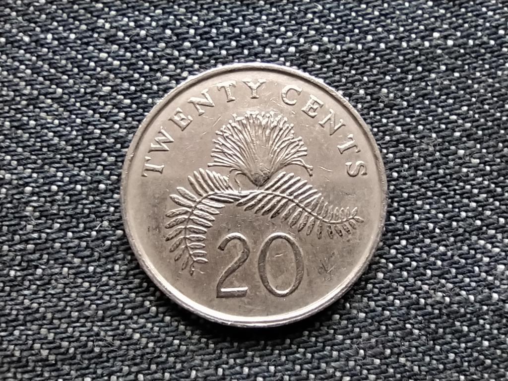 Szingap&uacute;r 20 cent 