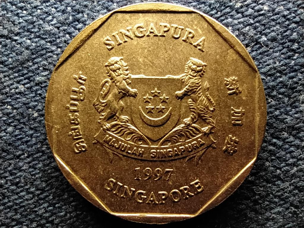Szingap&uacute;r szalag lefel&eacute; 1 doll&aacute;r
