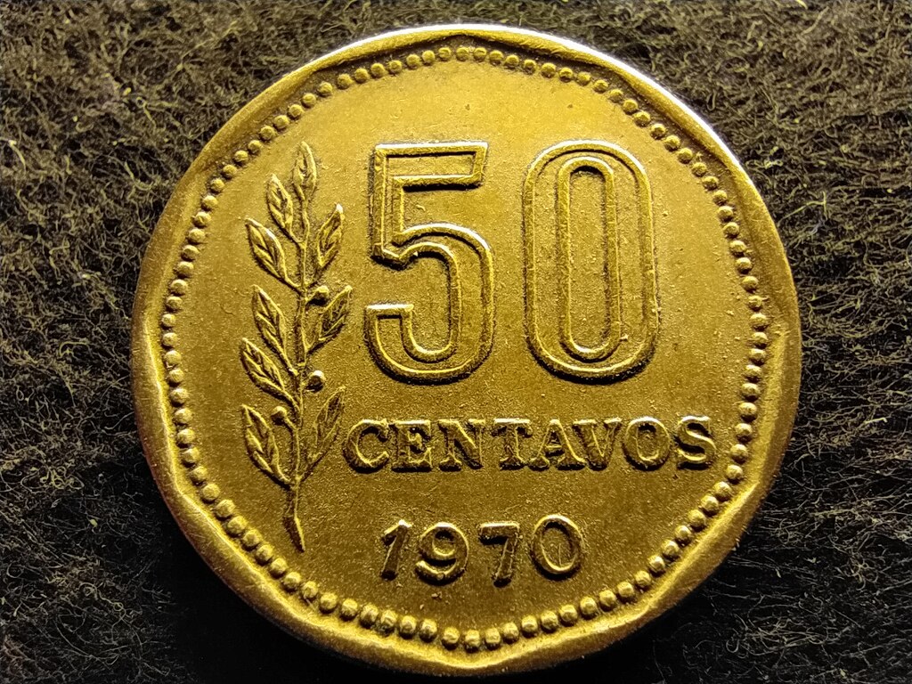 Argent&iacute;na Sz&ouml;vets&eacute;gi tartom&aacute;ny (1861-0) 50 Centavo