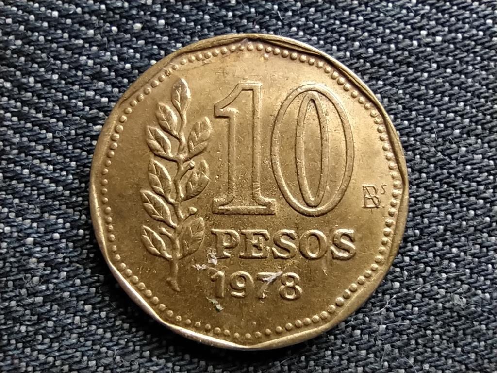 Argent&iacute;na Sz&ouml;vets&eacute;gi tartom&aacute;ny (1861-0) 10 Peso