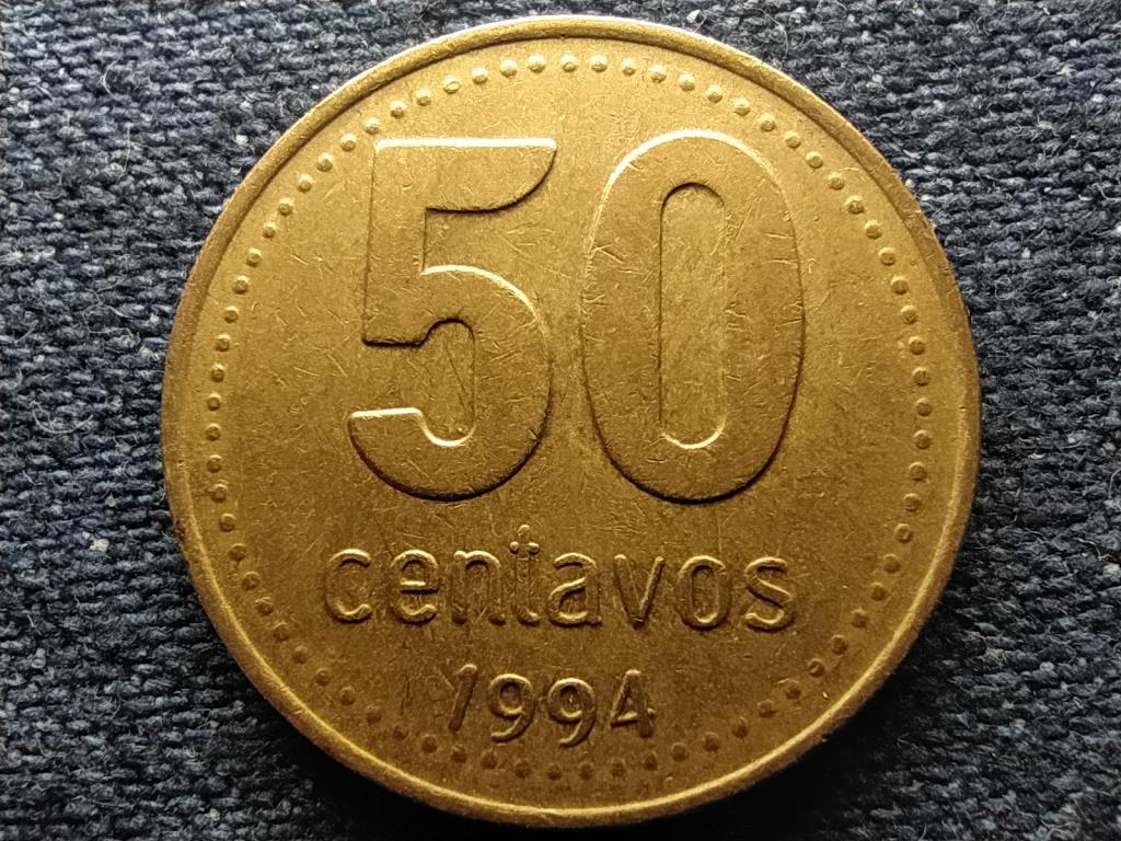 Argent&iacute;na Sz&ouml;vets&eacute;gi tartom&aacute;ny (1861-0) 50 Centavo
