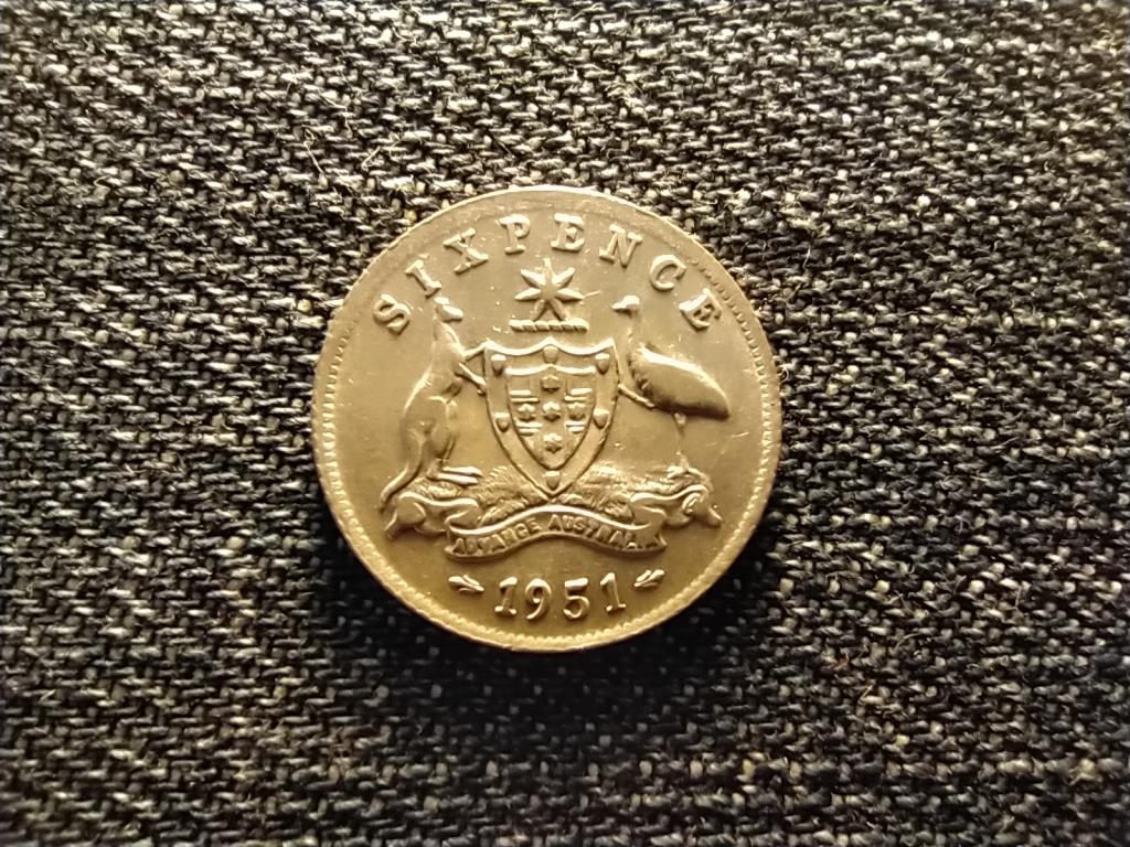 Ausztr&aacute;lia VI. Gy&ouml;rgy (1936-1952) .500 6 Penny