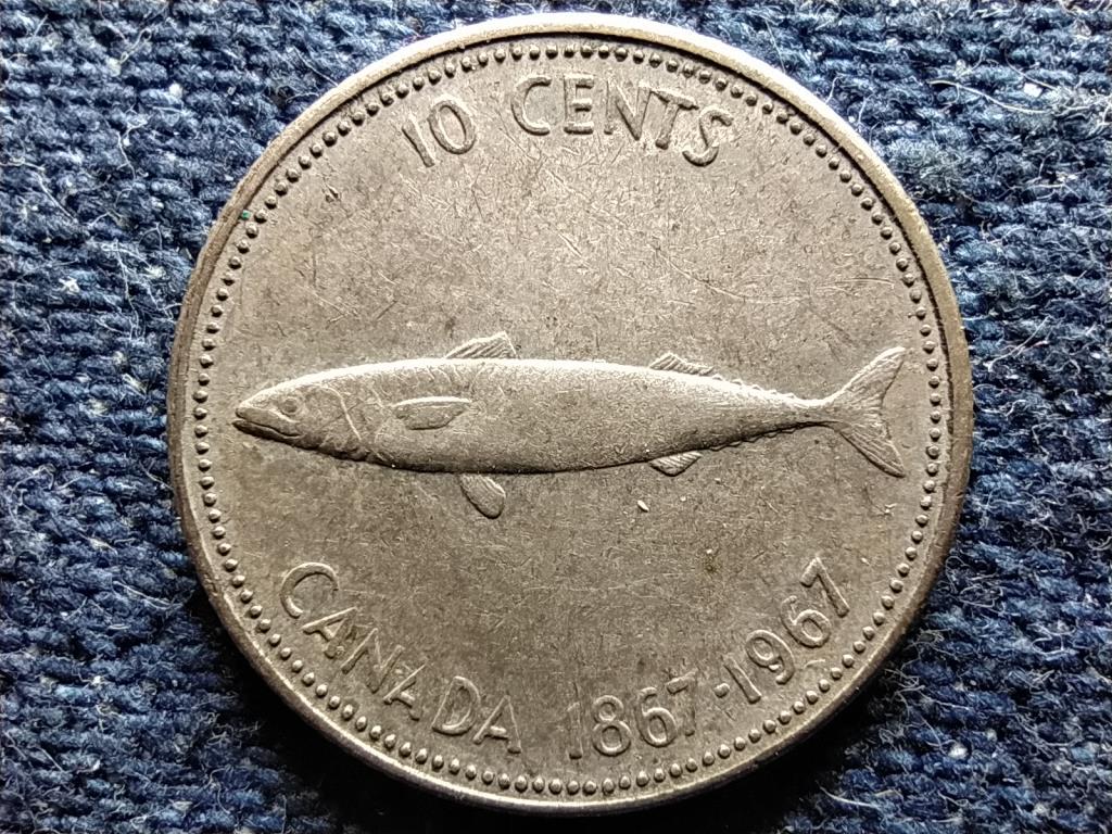 Kanada 100 &eacute;ves Kanada makr&eacute;la .800 ez&uuml;st 10 Cent