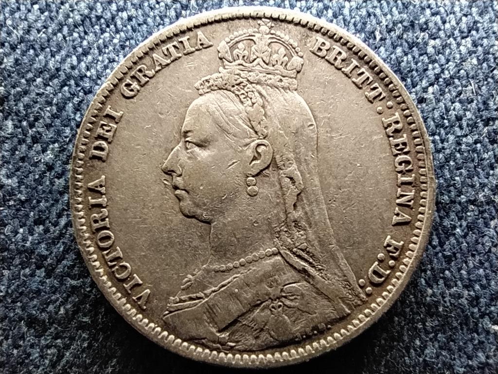 Anglia Vikt&oacute;ria (1837-1901) .925 ez&uuml;st 1 Shilling