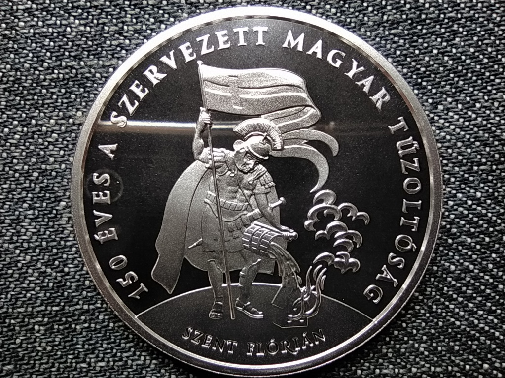 150 &eacute;ves a Szervezett Magyar Tűzolt&oacute;s&aacute;g .925 ez&uuml;st 10000 Forint