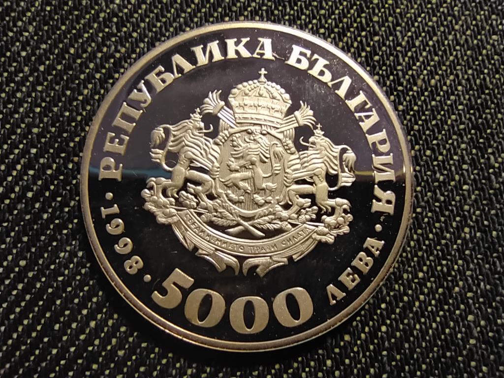 Bulg&aacute;ria Euro .925 ez&uuml;st 5000 Leva