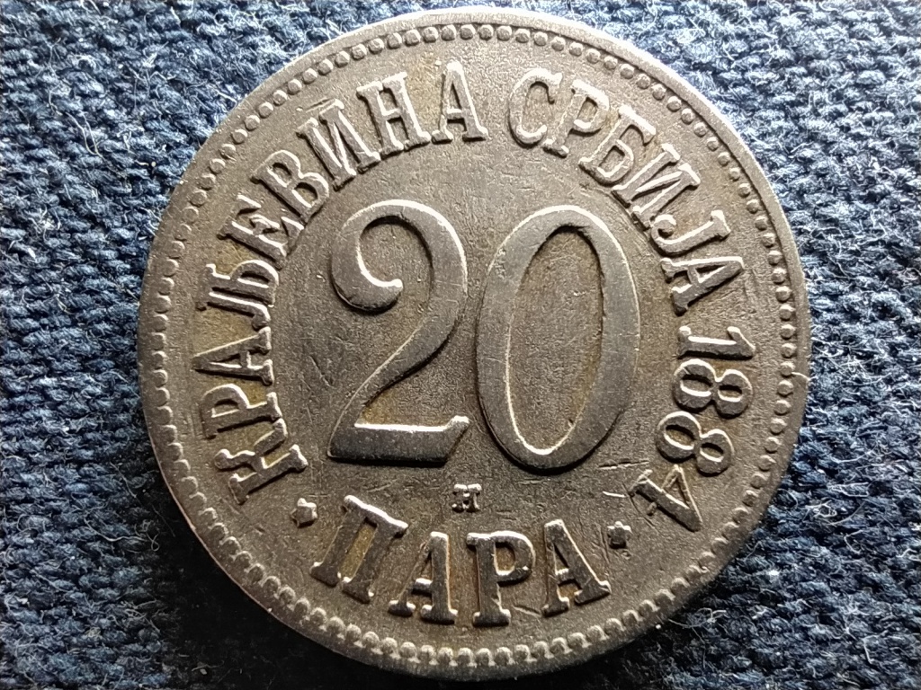 Szerbia I. Mil&aacute;n (1882-1889) 20 Para