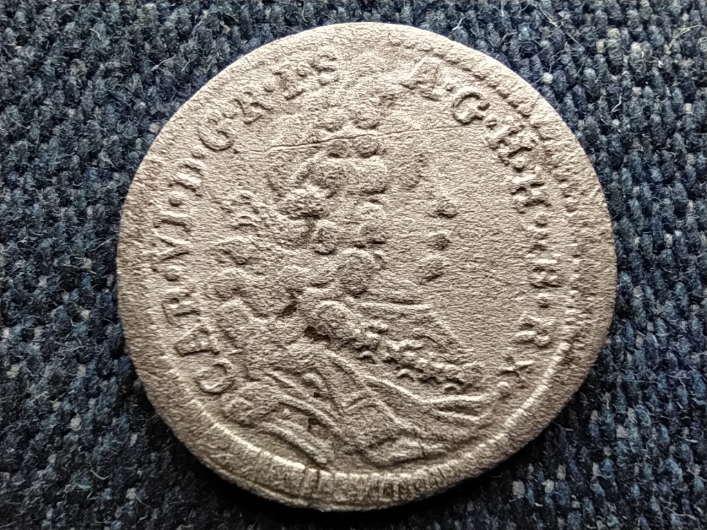 N&eacute;met-R&oacute;mai Birodalom Karl VI. cs&aacute;sz&aacute;r (1711-1740) ez&uuml;st 1 krajc&aacute;r