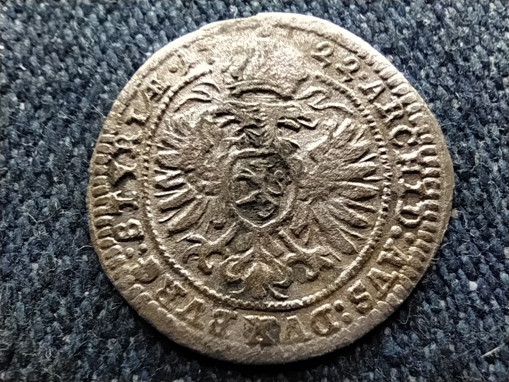 N&eacute;met-R&oacute;mai Birodalom Graz Karl VI. cs&aacute;sz&aacute;r (1711-1740) ez&uuml;st 1 krajc&aacute;r