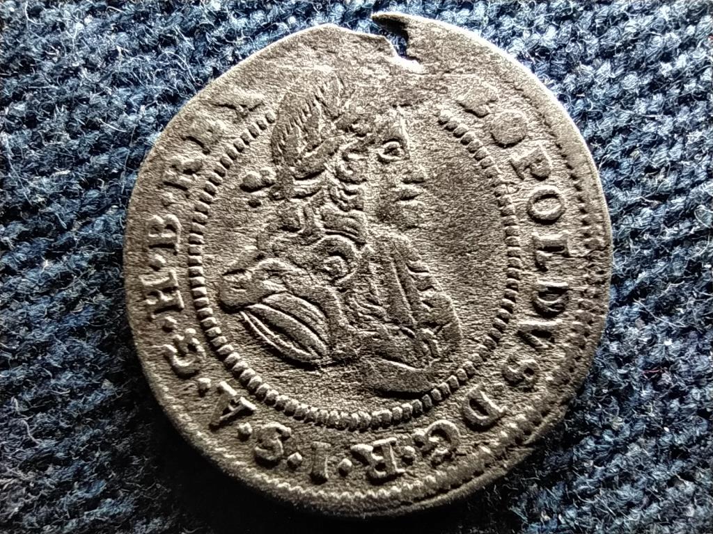 N&eacute;met-R&oacute;mai Birodalom Leopold I. cs&aacute;sz&aacute;r (1658-1705) ez&uuml;st 1 krajc&aacute;r