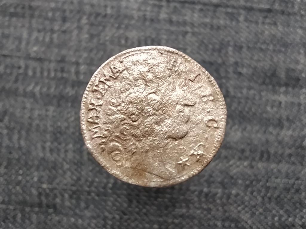 N&eacute;met &Aacute;llamok Bajororsz&aacute;g II. Miksa Em&aacute;nuel (1679-1706, 1714-1726) ez&uuml;st 1 krajc&aacute;r
