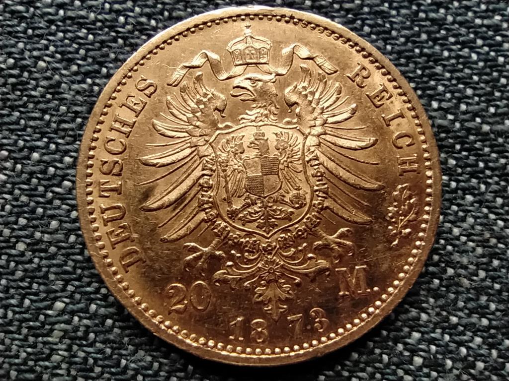 N&eacute;metorsz&aacute;g Badeni Nagyhercegs&eacute;g I. Frigyes .900 arany 20 M&aacute;rka 7,965g