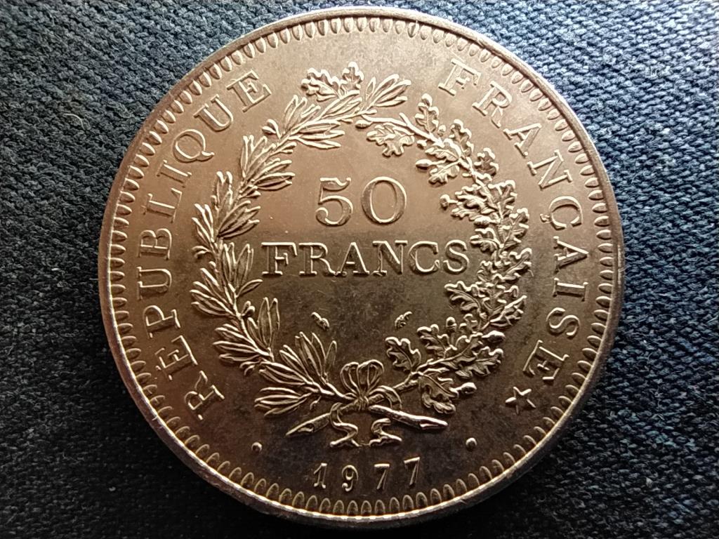 Franciaorsz&aacute;g Szabads&aacute;g Egyenlős&eacute;g Testv&eacute;ris&eacute;g .900 ez&uuml;st 50 frank