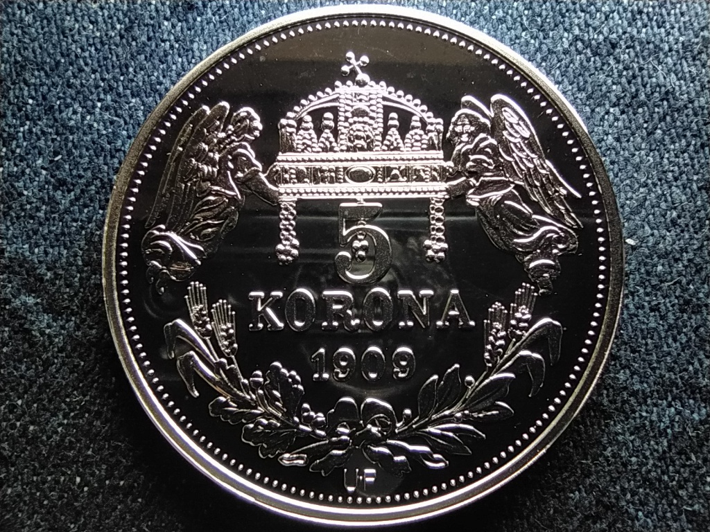 Kir&aacute;lyi Koron&aacute;k Ut&aacute;nveretben Aba S&aacute;muel 5 korona .999 ez&uuml;st
