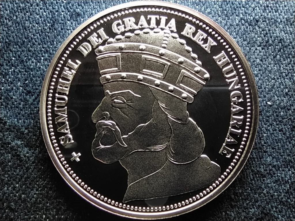 Kir&aacute;lyi Koron&aacute;k Ut&aacute;nveretben Aba S&aacute;muel 5 korona .999 ez&uuml;st