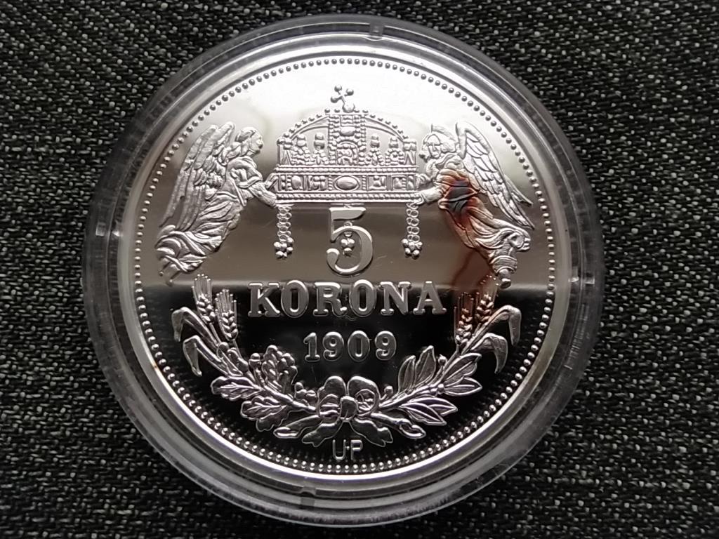 Kir&aacute;lyi Koron&aacute;k Ut&aacute;nveretben I. Ferenc 5 korona .999 ez&uuml;st