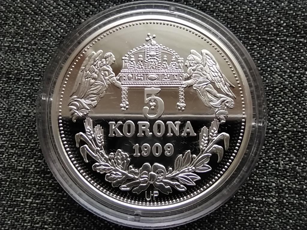 Kir&aacute;lyi Koron&aacute;k Ut&aacute;nveretben Salamon 5 korona .999 ez&uuml;st