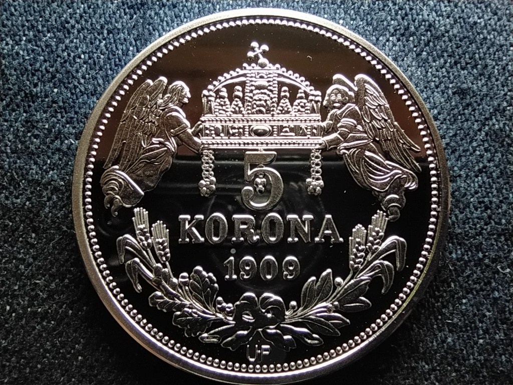 Kir&aacute;lyi Koron&aacute;k Ut&aacute;nveretben III. Istv&aacute;n 5 korona .999 ez&uuml;st