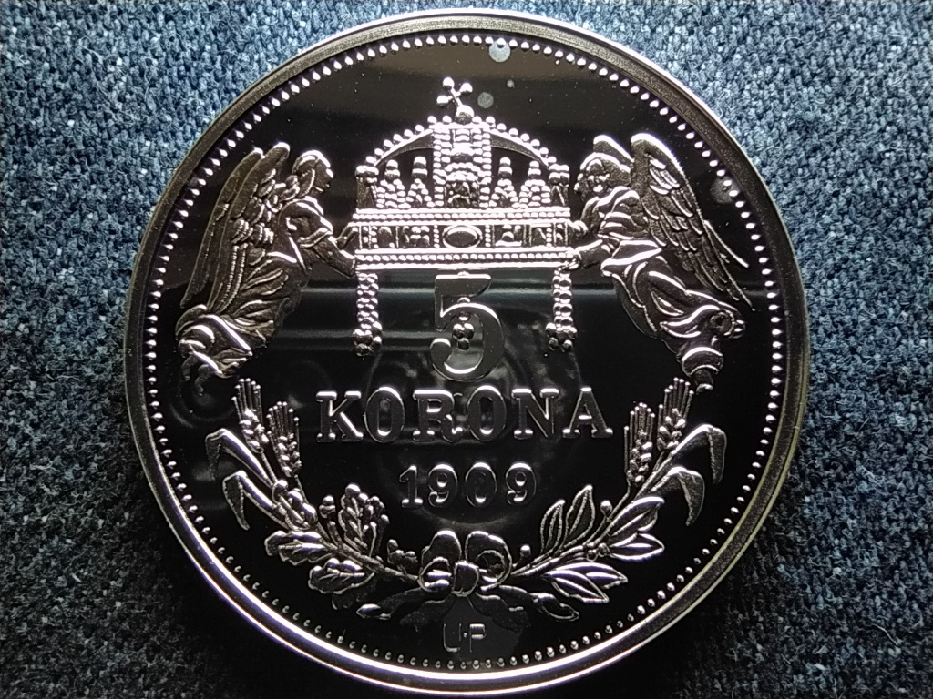 Kir&aacute;lyi Koron&aacute;k Ut&aacute;nveretben III. B&eacute;la 5 korona .999 ez&uuml;st