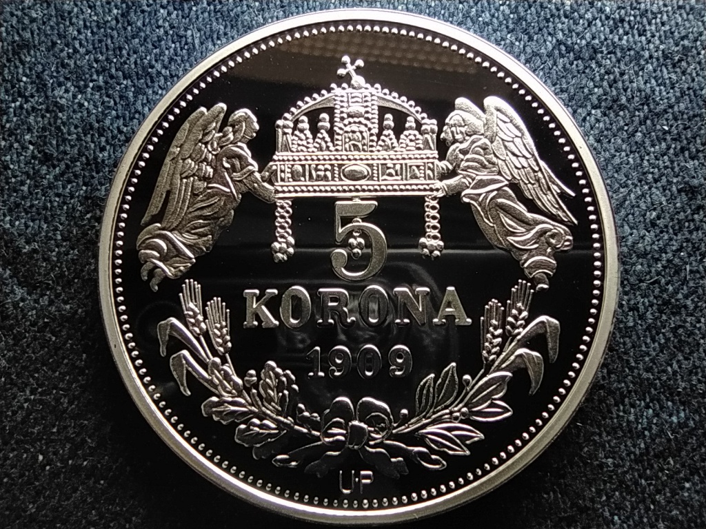 Kir&aacute;lyi Koron&aacute;k Ut&aacute;nveretben I. J&aacute;nos 5 korona .999 ez&uuml;st