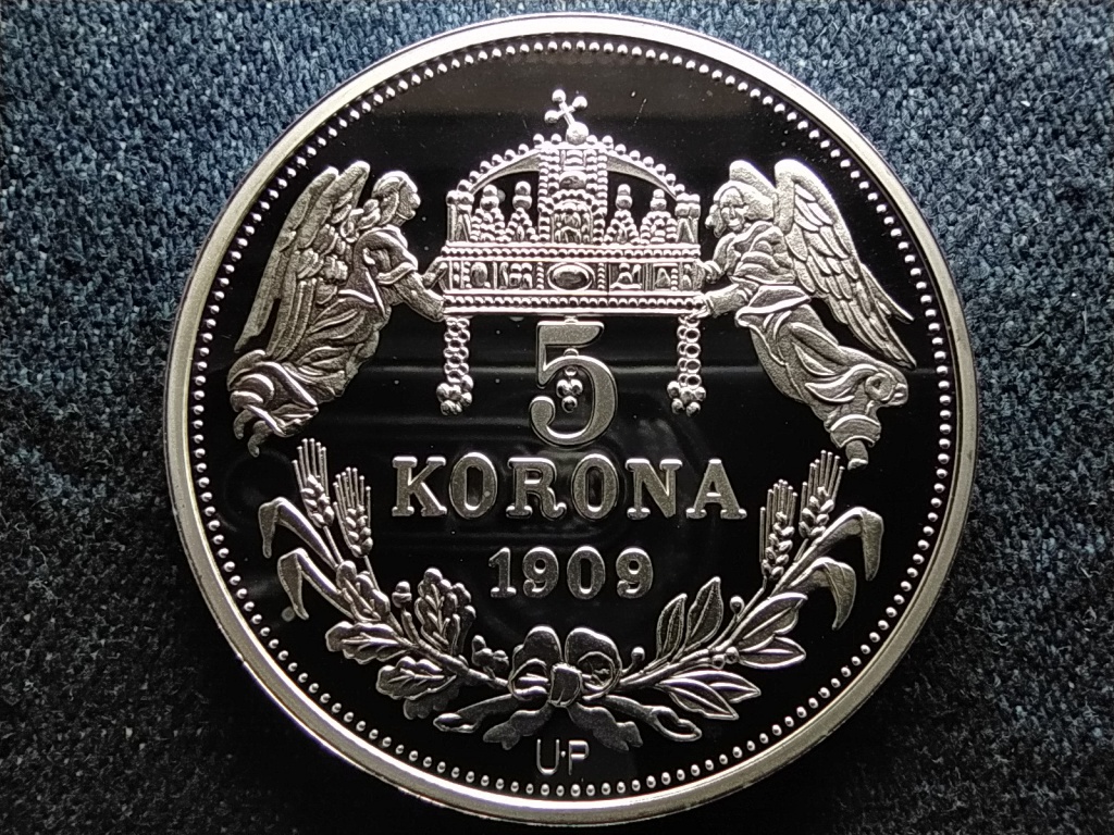 Kir&aacute;lyi Koron&aacute;k Ut&aacute;nveretben II. Ferdin&aacute;nd 5 korona .999 ez&uuml;st