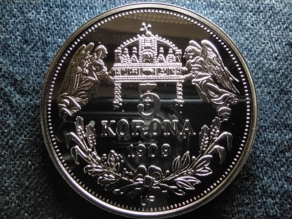 Kir&aacute;lyi Koron&aacute;k Ut&aacute;nveretben II. L&aacute;szl&oacute; 5 korona .999 ez&uuml;st