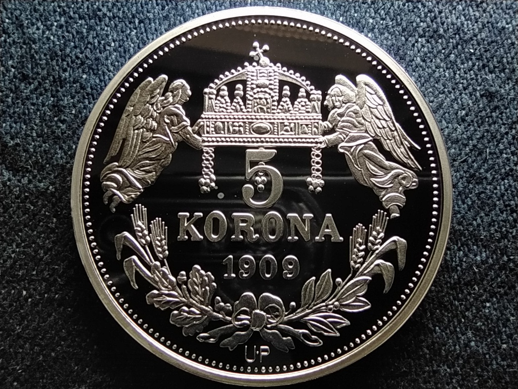 Kir&aacute;lyi Koron&aacute;k Ut&aacute;nveretben IV. B&eacute;la 5 korona .999 ez&uuml;st