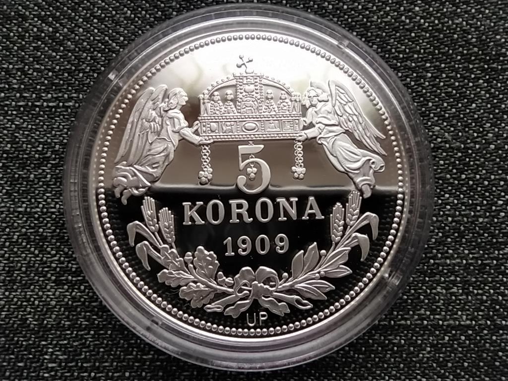 Kir&aacute;lyi Koron&aacute;k Ut&aacute;nveretben Henrik 5 korona .999 ez&uuml;st