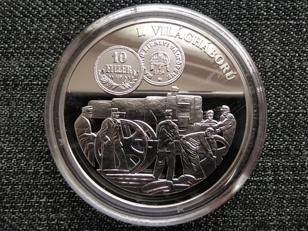 A magyar p&eacute;nz kr&oacute;nik&aacute;ja I. vil&aacute;gh&aacute;bor&uacute; .999 ez&uuml;st