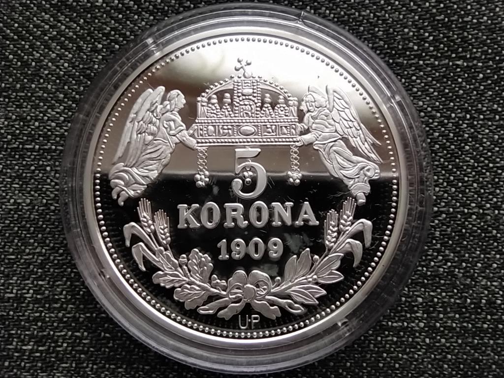 Kir&aacute;lyi Koron&aacute;k Ut&aacute;nveretben IV. L&aacute;szl&oacute; 5 korona .999 ez&uuml;st