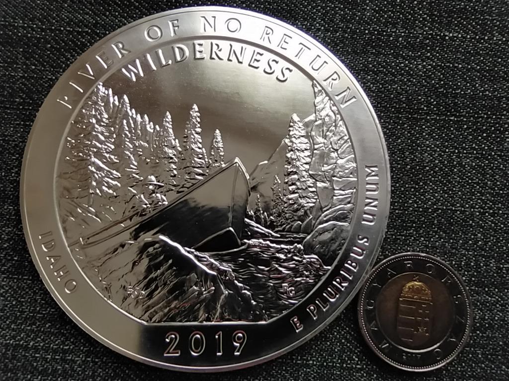 USA Frank-templom a visszat&eacute;rő vadon foly&oacute; 155.5 g .999 ez&uuml;st 0.25 Doll&aacute;r