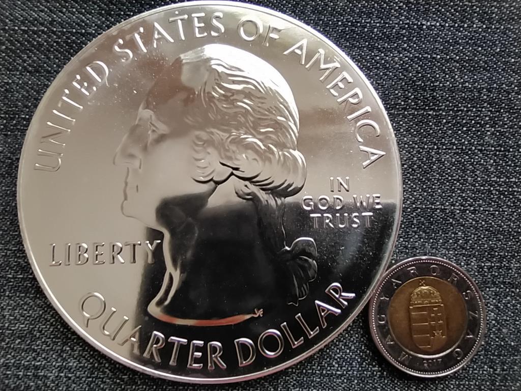 USA San Antonio Misszi&oacute;k Nemzeti T&ouml;rt&eacute;nelmi Park, Texas 155.5 g .999 ez&uuml;st 0.25 Doll&aacute;r