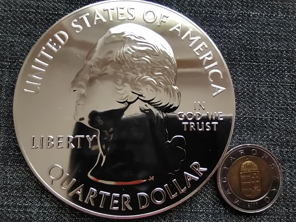 USA Effigy Mounds Nemzeti Eml&eacute;kmű, Iowa 155,5g .999 ez&uuml;st 0.25 Doll&aacute;r