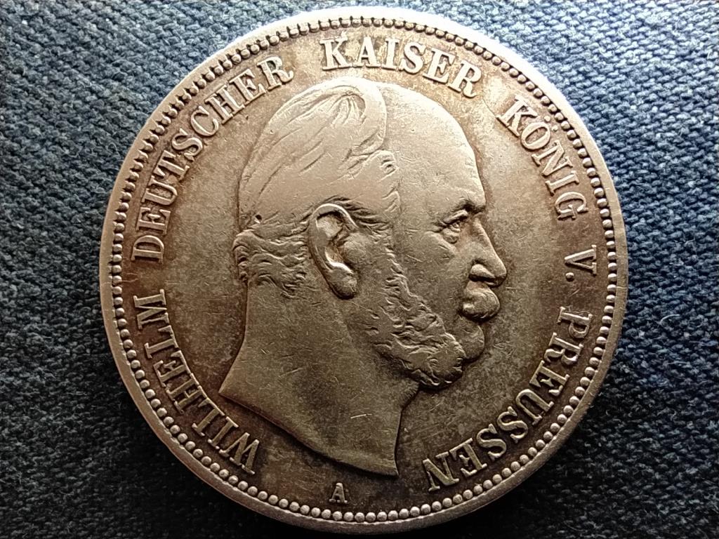 Poroszorsz&aacute;g I. Vilmos (1861-1888) .900 ez&uuml;st 5 m&aacute;rka