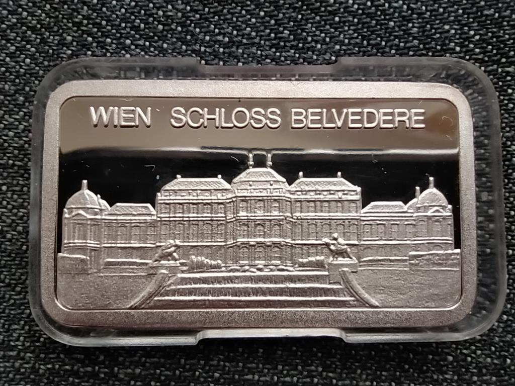 Ausztria Belvedere Gal&eacute;ria eml&eacute;k plakett .999 ez&uuml;st
