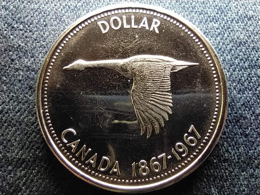 Kanada 100 &eacute;ves Kanada l&uacute;d .800 ez&uuml;st 1 Doll&aacute;r
