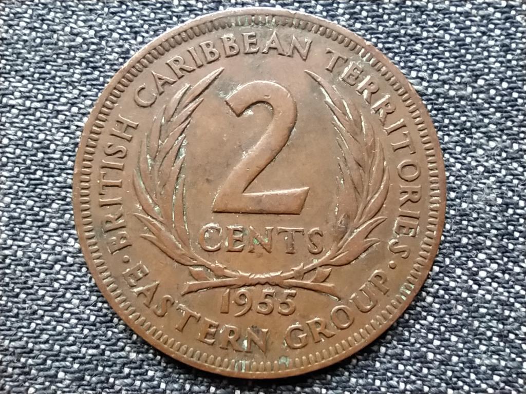 Kelet-karibi &Aacute;llamok Szervezete II. Erzs&eacute;bet 2 cent